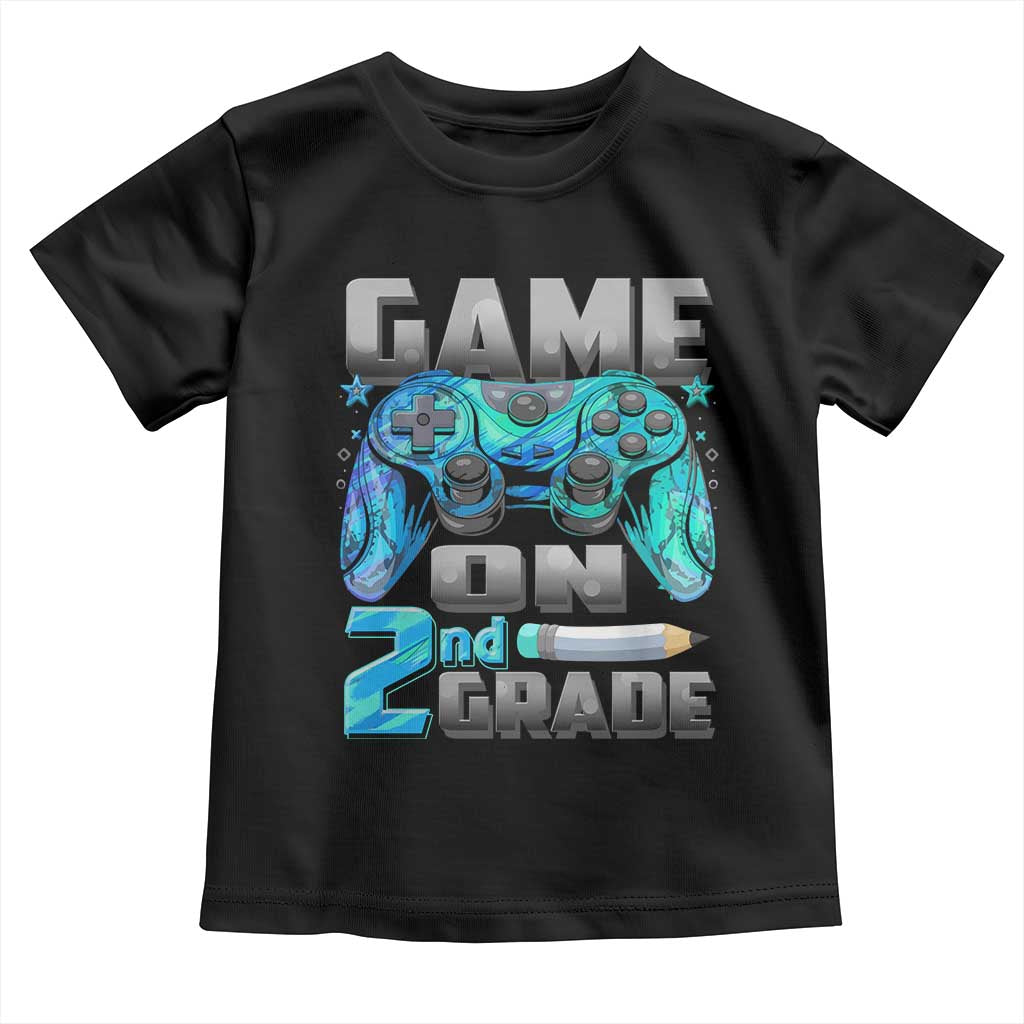 Back to School 2nd Grade Gamer Toddler T Shirt Boys Kids Back To School First Day TS10 Black Print Your Wear