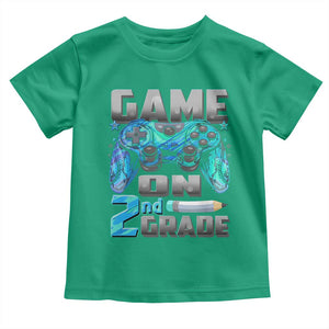 Back to School 2nd Grade Gamer Toddler T Shirt Boys Kids Back To School First Day TS10 Irish Green Print Your Wear