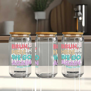 Here We Go Again Glass Can Funny Back To School Teacher Gen A Slang TS10 Print Your Wear