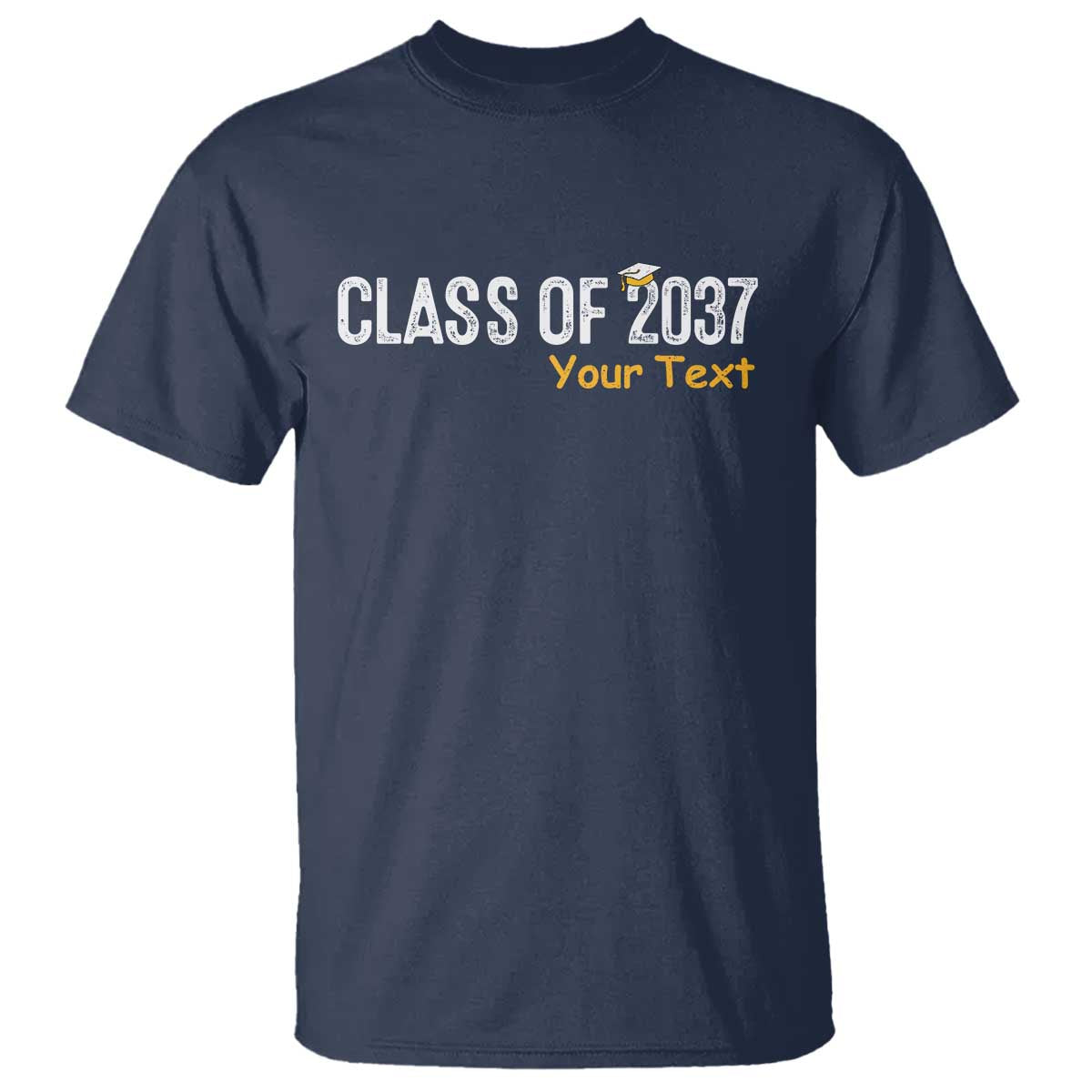 Personalized Class of 2037 T Shirt Custom Name Grow With Me Graduation TS10 Navy Print Your Wear