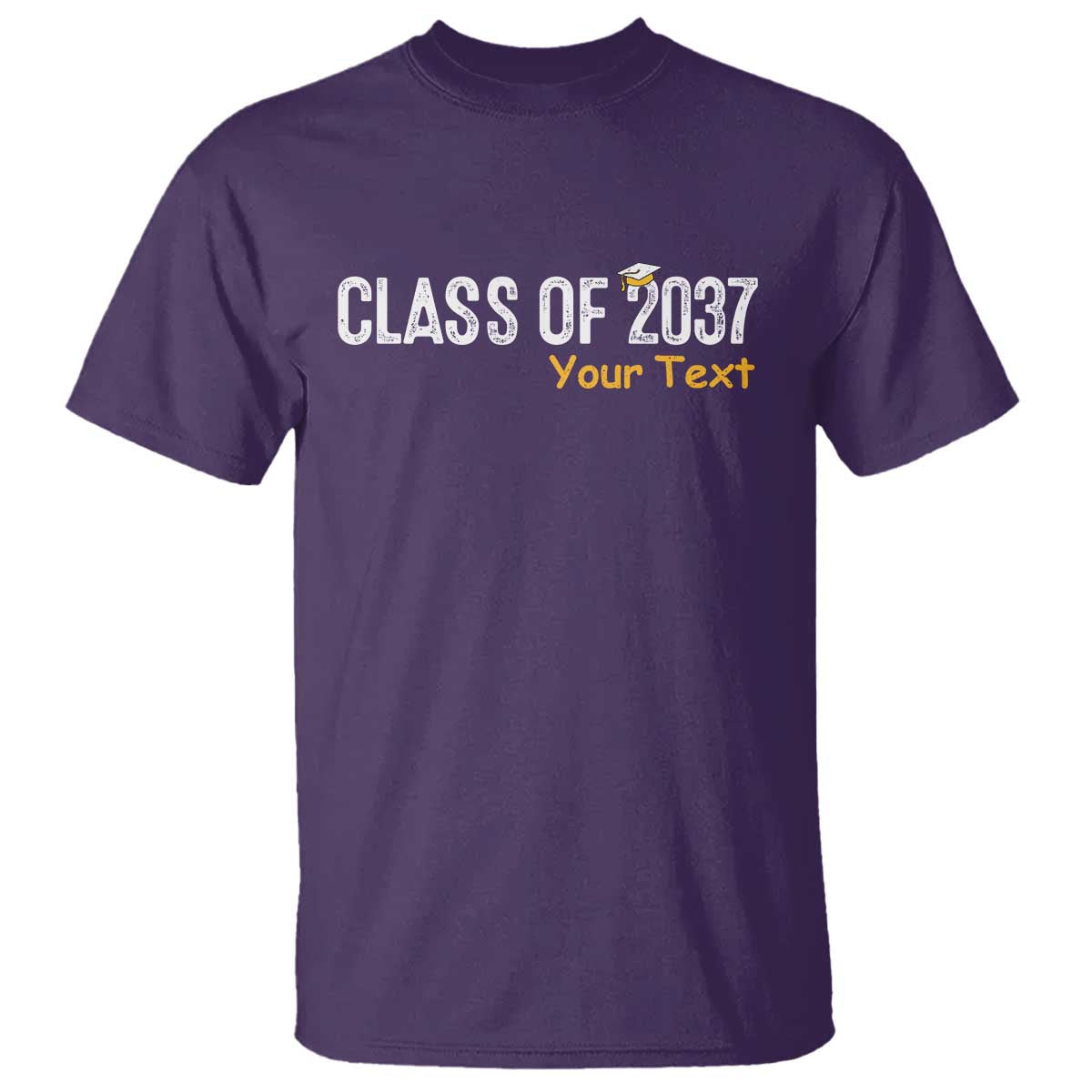 Personalized Class of 2037 T Shirt Custom Name Grow With Me Graduation TS10 Purple Print Your Wear