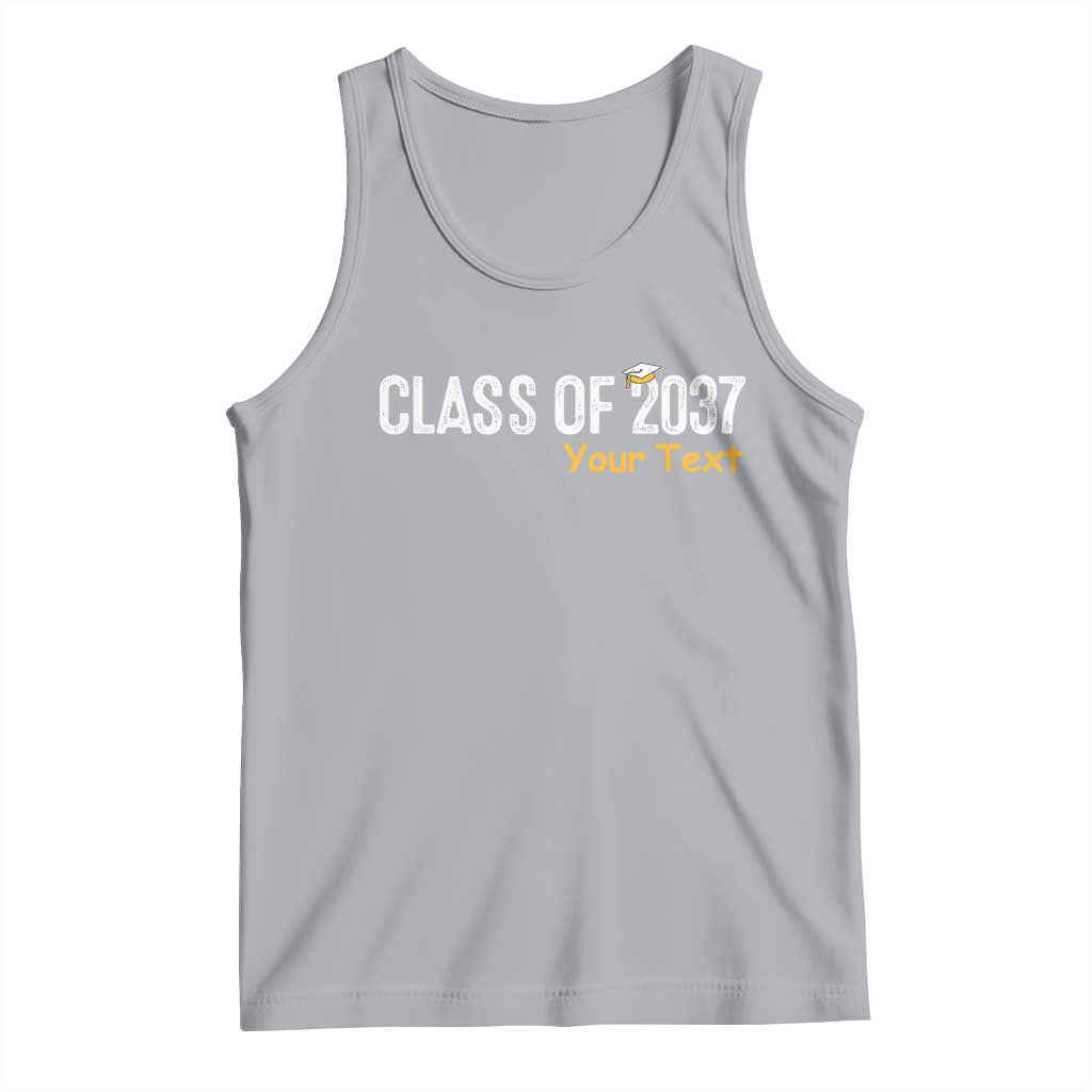 Personalized Class of 2037 Tank Top Custom Name Grow With Me Graduation TS10 Athletic Heather Print Your Wear