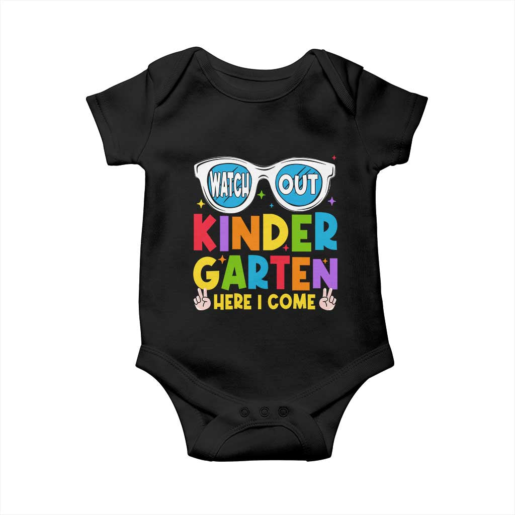 Back to School Kinder Baby Onesie Funny Kindergarten Teacher Team TS10 Black Print Your Wear