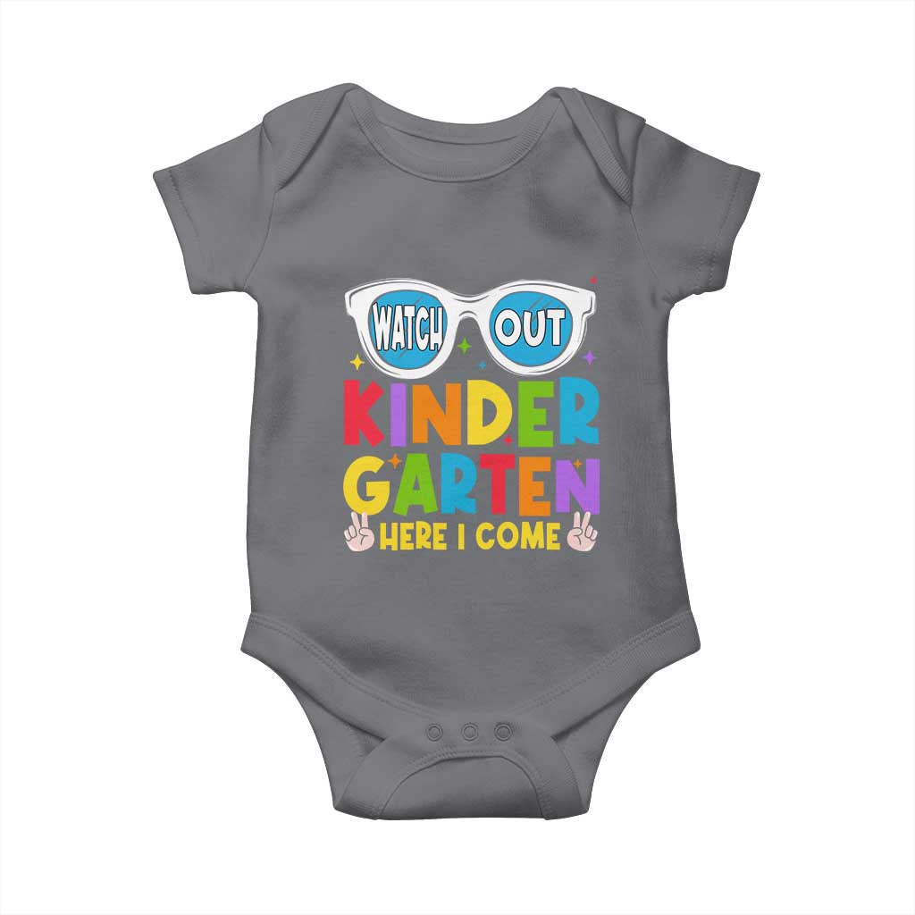 Back to School Kinder Baby Onesie Funny Kindergarten Teacher Team TS10 Charcoal Print Your Wear