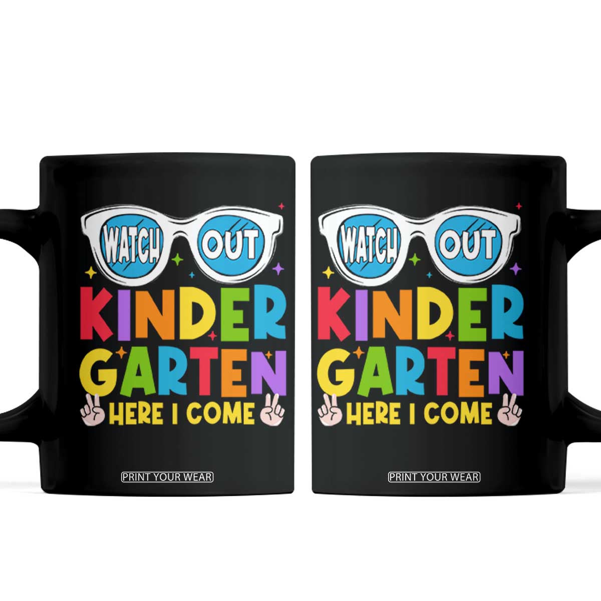 Back to School Kinder Coffee Mug Funny Kindergarten Teacher Team TS10 Black Print Your Wear