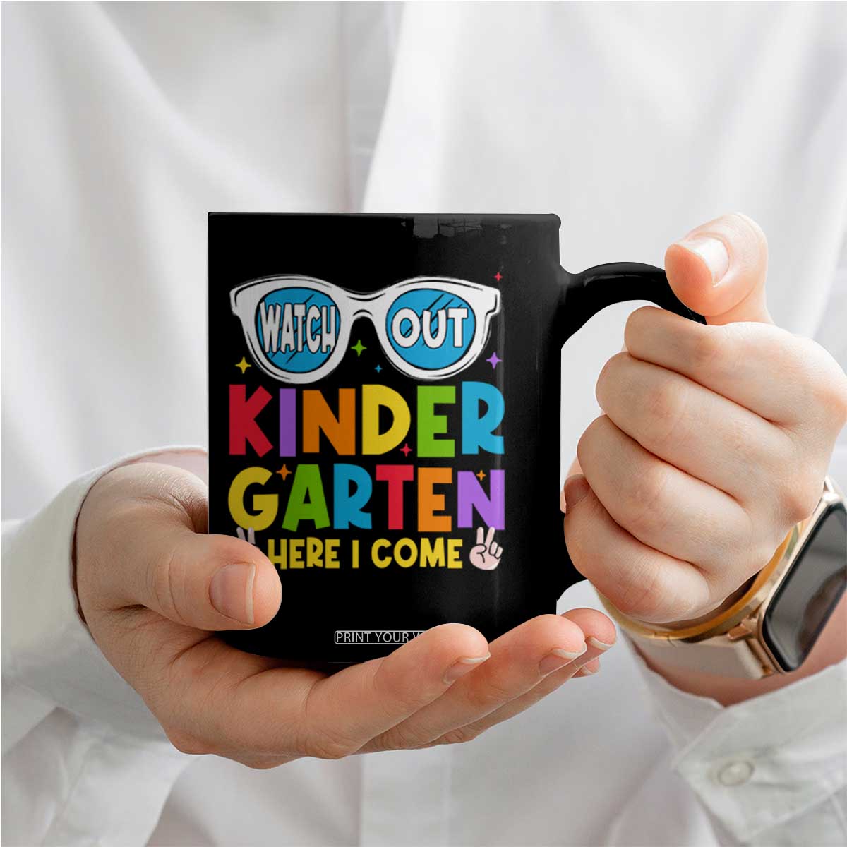 Back to School Kinder Coffee Mug Funny Kindergarten Teacher Team TS10 Print Your Wear