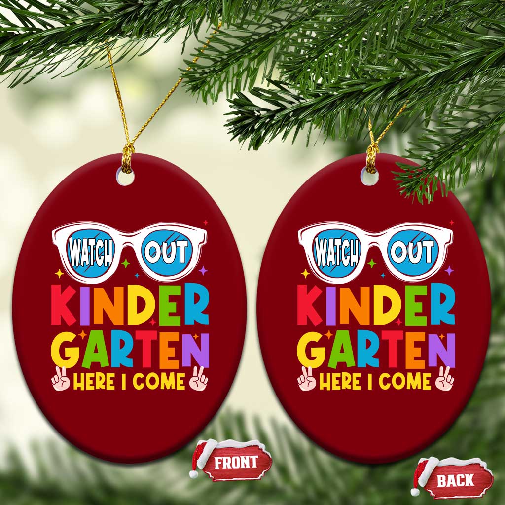 Back to School Kinder Ceramic Ornament Funny Kindergarten Teacher Team TS10 Print Your Wear