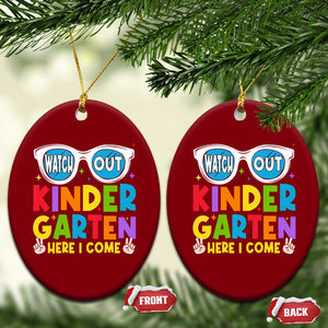 Back to School Kinder Ceramic Ornament Funny Kindergarten Teacher Team TS10 Print Your Wear