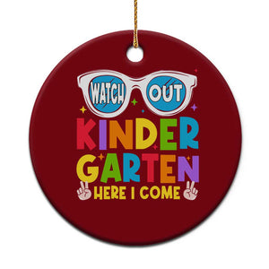 Back to School Kinder Ceramic Ornament Funny Kindergarten Teacher Team TS10 1pc Red Print Your Wear
