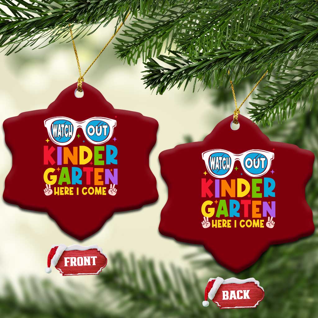 Back to School Kinder Ceramic Ornament Funny Kindergarten Teacher Team TS10 Print Your Wear