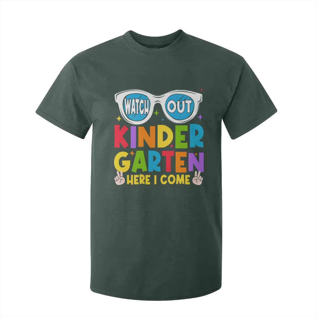 Back to School Kinder T Shirt For Kid Funny Kindergarten Teacher Team TS10 Dark Forest Green Print Your Wear