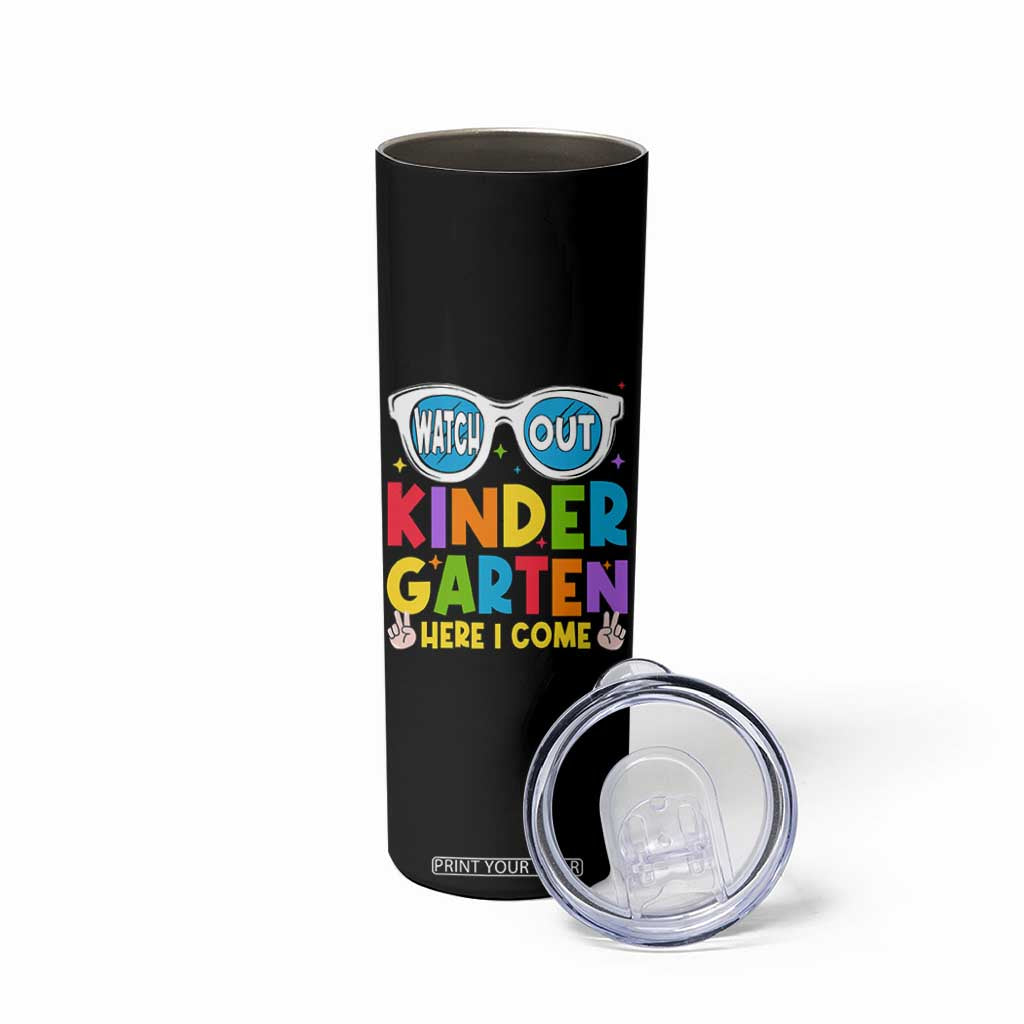 Back to School Kinder Skinny Tumbler Funny Kindergarten Teacher Team TS10 Print Your Wear