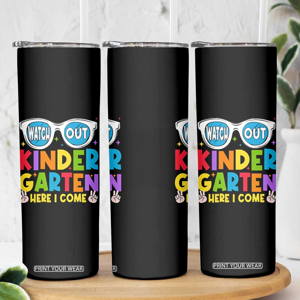 Back to School Kinder Skinny Tumbler Funny Kindergarten Teacher Team TS10 Print Your Wear
