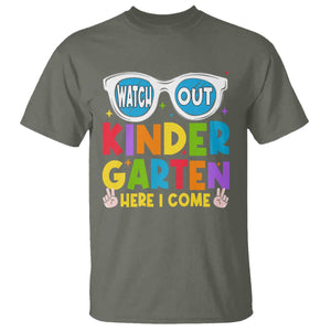 Back to School Kinder T Shirt Funny Kindergarten Teacher Team TS10 Military Green Print Your Wear