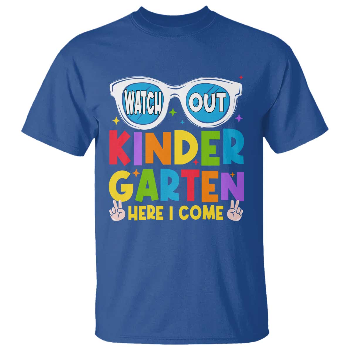 Back to School Kinder T Shirt Funny Kindergarten Teacher Team TS10 Royal Blue Print Your Wear