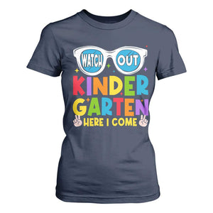 Back to School Kinder T Shirt For Women Funny Kindergarten Teacher Team TS10 Navy Print Your Wear