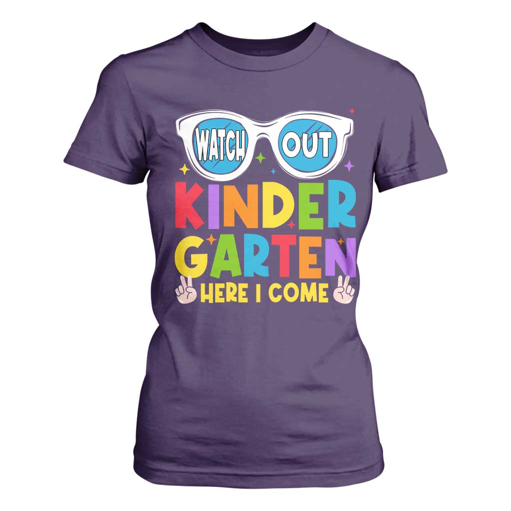 Back to School Kinder T Shirt For Women Funny Kindergarten Teacher Team TS10 Purple Print Your Wear