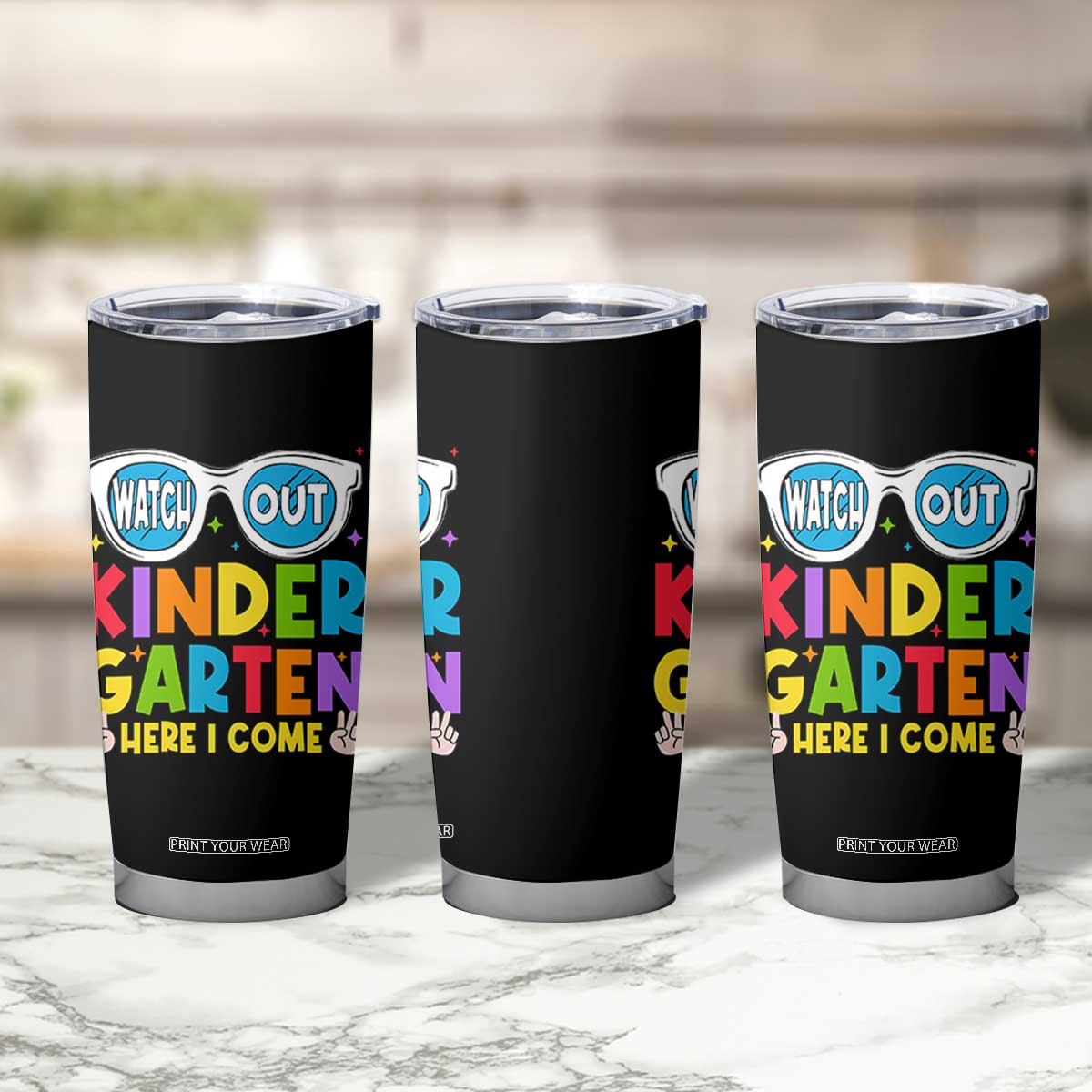 Back to School Kinder Tumbler Cup Funny Kindergarten Teacher Team TS10 Print Your Wear
