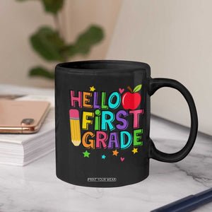 Hello First Grade Teacher Coffee Mug Back To School 1st Grade Team TS10 Print Your Wear