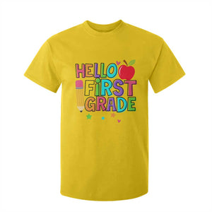 Hello First Grade Teacher T Shirt For Kid Back To School 1st Grade Team TS10 Daisy Print Your Wear