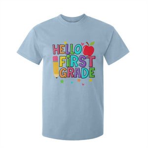 Hello First Grade Teacher T Shirt For Kid Back To School 1st Grade Team TS10 Light Blue Print Your Wear