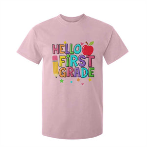 Hello First Grade Teacher T Shirt For Kid Back To School 1st Grade Team TS10 Light Pink Print Your Wear