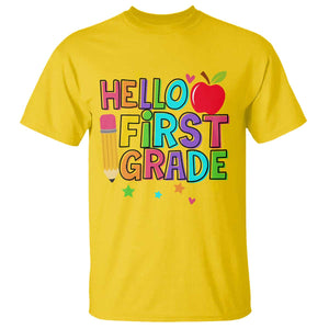 Hello First Grade Teacher T Shirt Back To School 1st Grade Team TS10 Daisy Print Your Wear