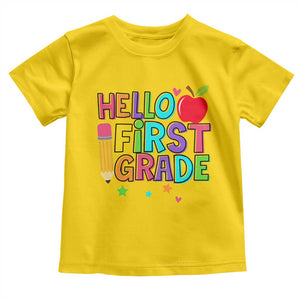Hello First Grade Teacher Toddler T Shirt Back To School 1st Grade Team TS10 Daisy Print Your Wear