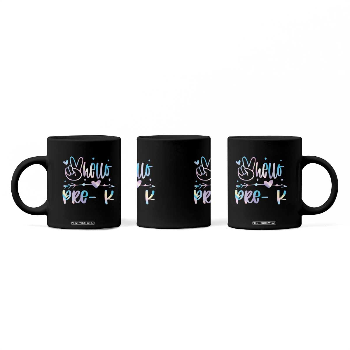 Hello Pre-k Coffee Mug Back To School Cute Tie Dye TS10 Print Your Wear