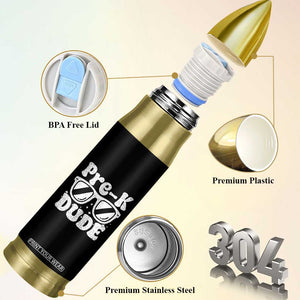 Pre-k Dude Bullet Tumbler Funny Back to School First Day of Preschool TS10 Print Your Wear