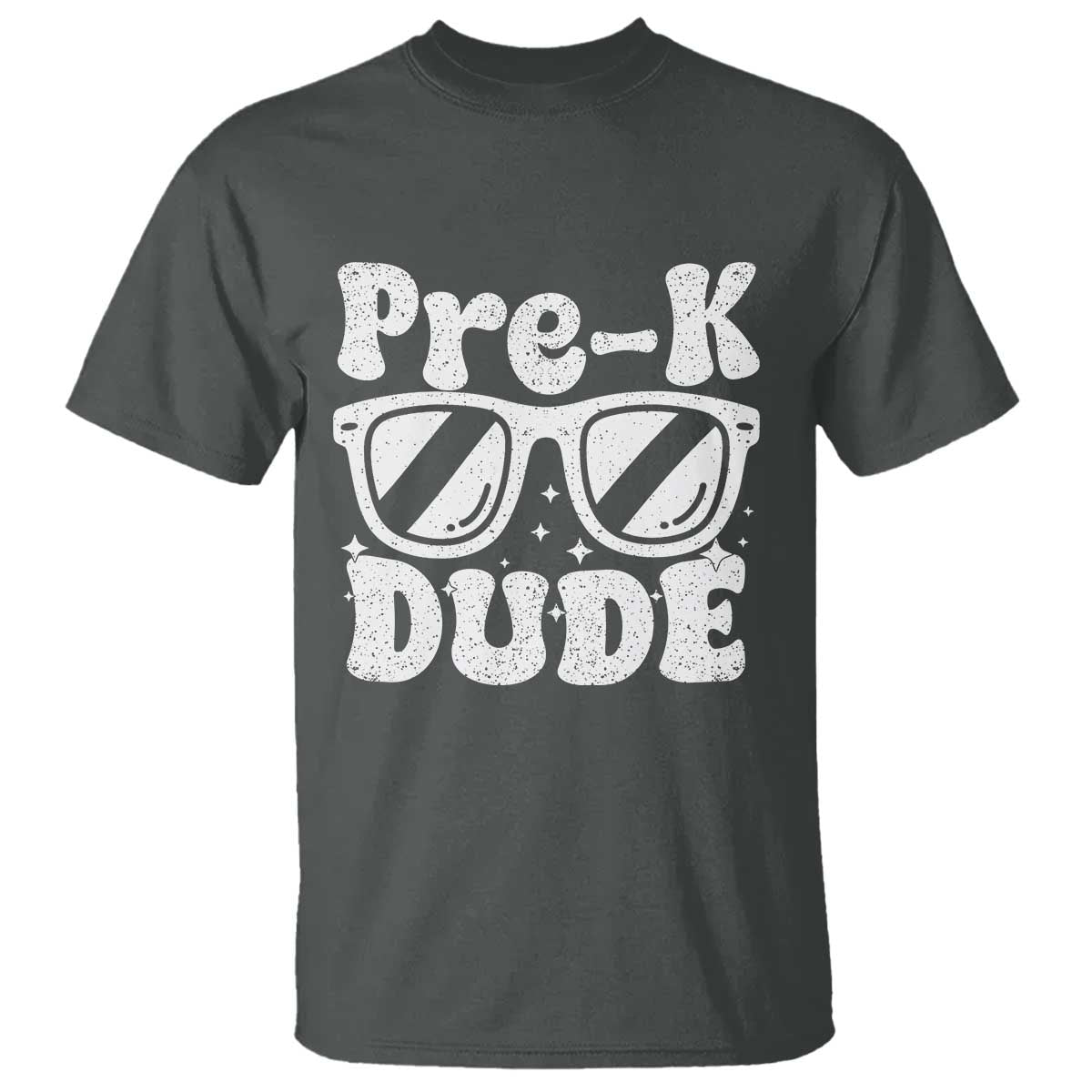 Pre-k Dude T Shirt Funny Back to School First Day of Preschool TS10 Dark Heather Print Your Wear