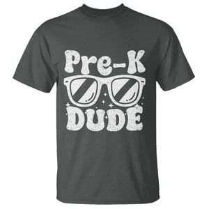 Pre-k Dude T Shirt Funny Back to School First Day of Preschool TS10 Dark Heather Print Your Wear