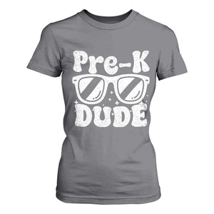 Pre-k Dude T Shirt For Women Funny Back to School First Day of Preschool TS10 Charcoal Print Your Wear