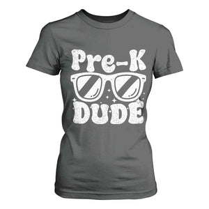 Pre-k Dude T Shirt For Women Funny Back to School First Day of Preschool TS10 Dark Heather Print Your Wear
