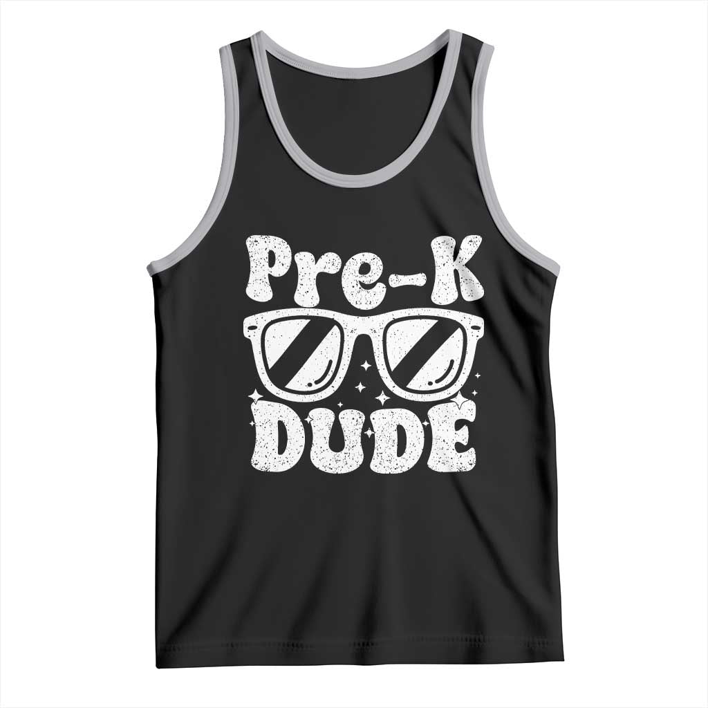 Pre-k Dude Tank Top Funny Back to School First Day of Preschool TS10 Black Athletic Heather Print Your Wear