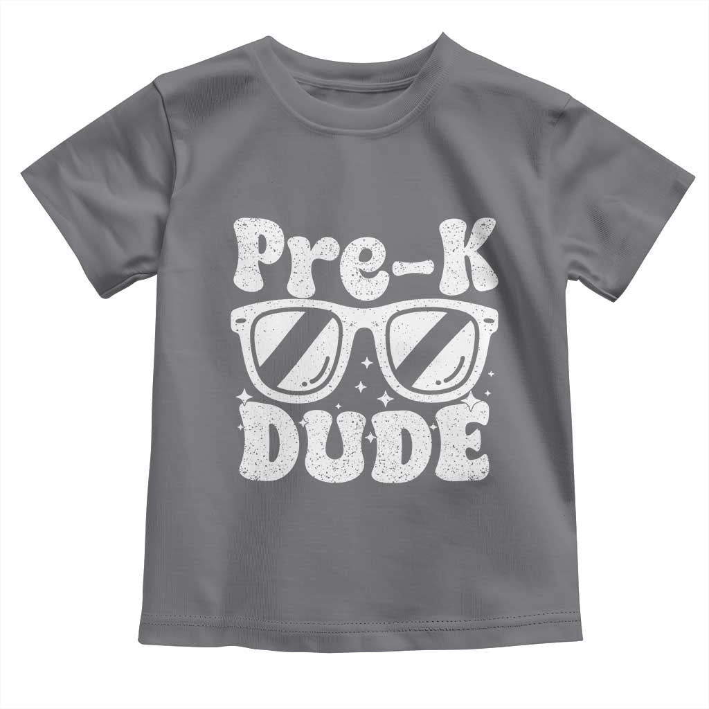 Pre-k Dude Toddler T Shirt Funny Back to School First Day of Preschool TS10 Charcoal Print Your Wear
