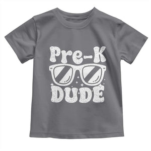 Pre-k Dude Toddler T Shirt Funny Back to School First Day of Preschool TS10 Charcoal Print Your Wear