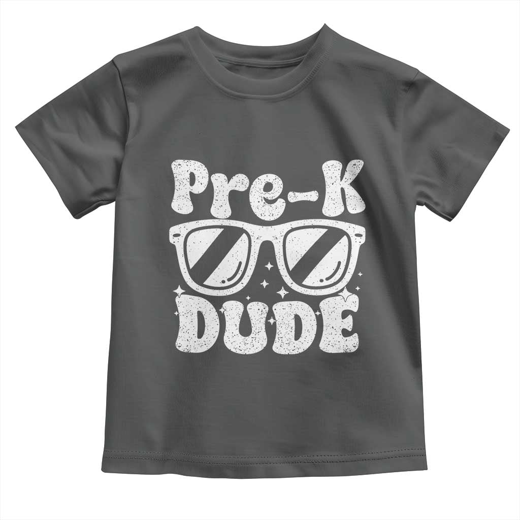 Pre-k Dude Toddler T Shirt Funny Back to School First Day of Preschool TS10 Dark Heather Print Your Wear