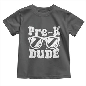 Pre-k Dude Toddler T Shirt Funny Back to School First Day of Preschool TS10 Dark Heather Print Your Wear