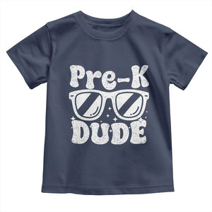 Pre-k Dude Toddler T Shirt Funny Back to School First Day of Preschool TS10 Navy Print Your Wear