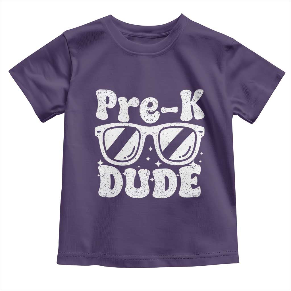 Pre-k Dude Toddler T Shirt Funny Back to School First Day of Preschool TS10 Purple Print Your Wear