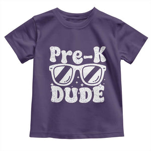 Pre-k Dude Toddler T Shirt Funny Back to School First Day of Preschool TS10 Purple Print Your Wear