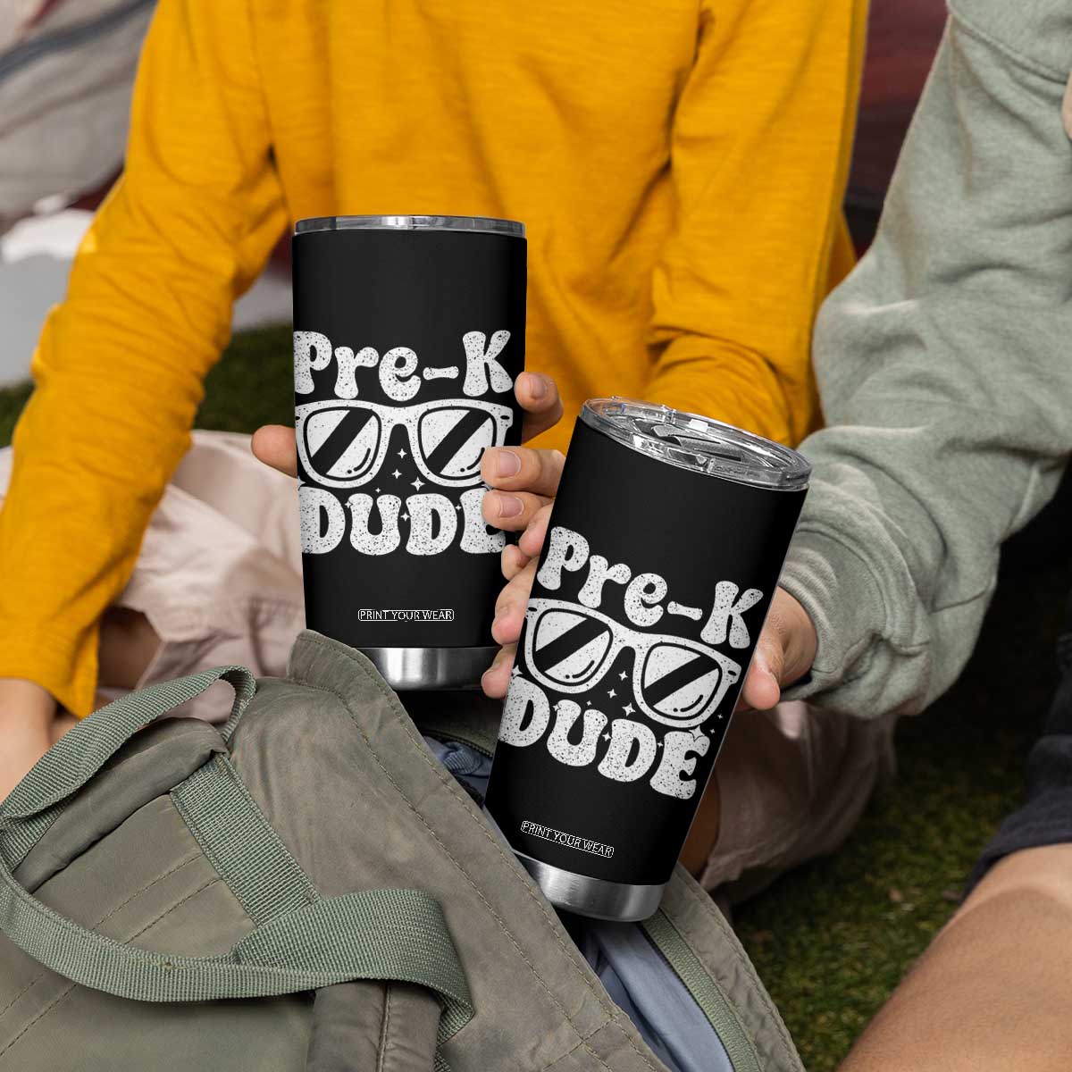 Pre-k Dude Tumbler Cup Funny Back to School First Day of Preschool TS10 Print Your Wear