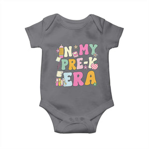 In My Pre-K Era Baby Onesie Girl Back To School Cute PreSchool Teacher TS10 Charcoal Print Your Wear