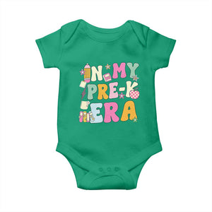 In My Pre-K Era Baby Onesie Girl Back To School Cute PreSchool Teacher TS10 Irish Green Print Your Wear