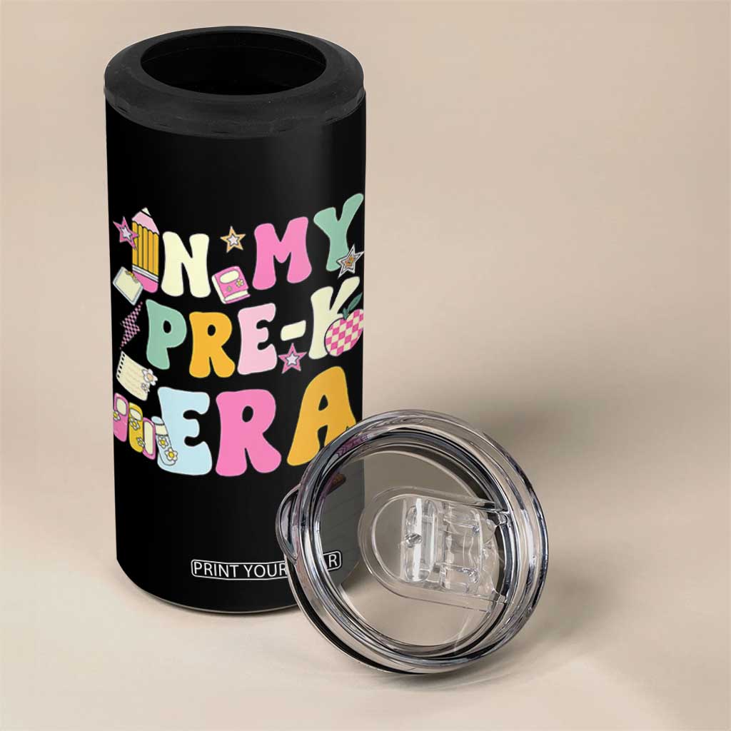 In My Pre-K Era 4 in 1 Can Cooler Tumbler Girl Back To School Cute PreSchool Teacher TS10 Print Your Wear