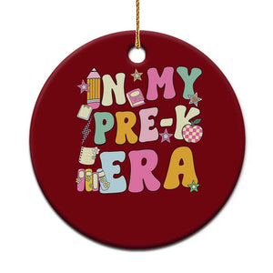 In My Pre-K Era Ceramic Ornament Girl Back To School Cute PreSchool Teacher TS10 1pc Red Print Your Wear