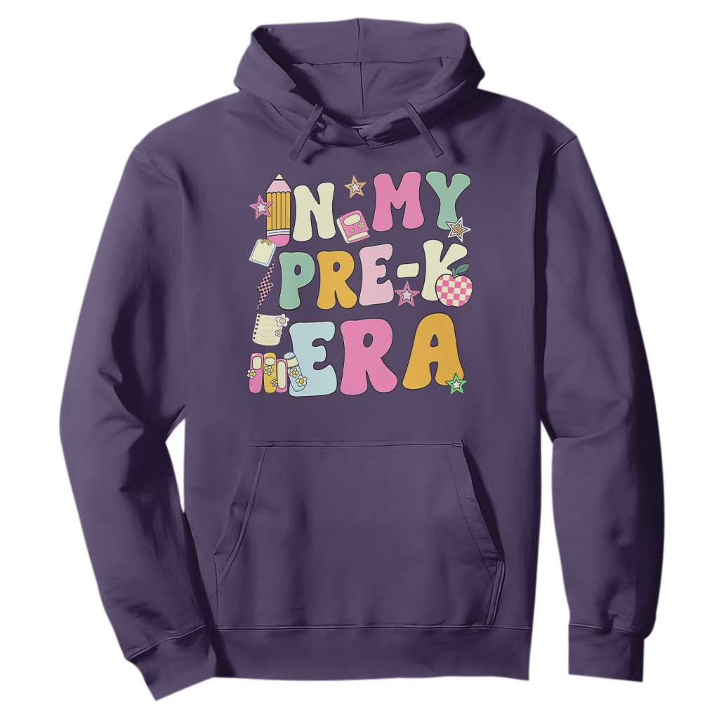 In My Pre-K Era Hoodie Girl Back To School Cute PreSchool Teacher TS10 Purple Print Your Wear