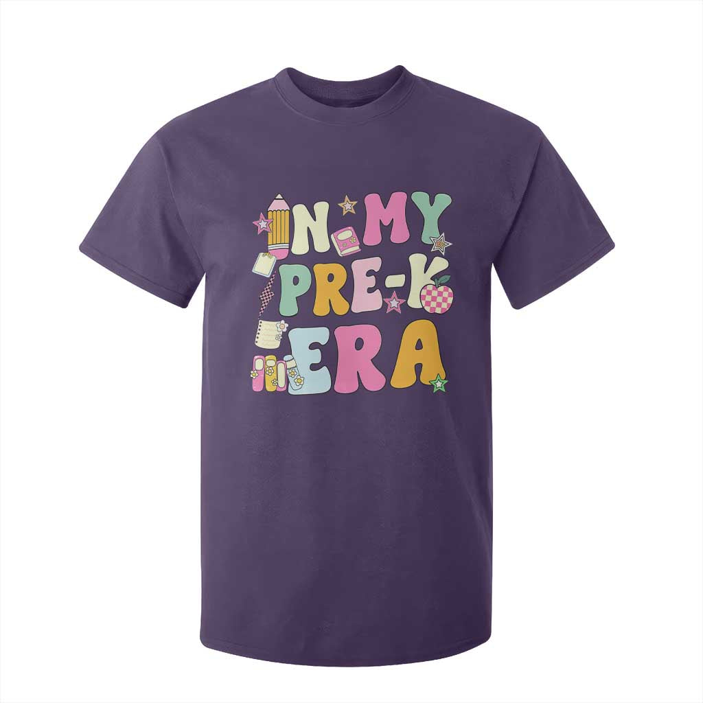 In My Pre-K Era T Shirt For Kid Girl Back To School Cute PreSchool Teacher TS10 Purple Print Your Wear