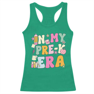 In My Pre-K Era Racerback Tank Top Girl Back To School Cute PreSchool Teacher TS10 Irish Green Print Your Wear